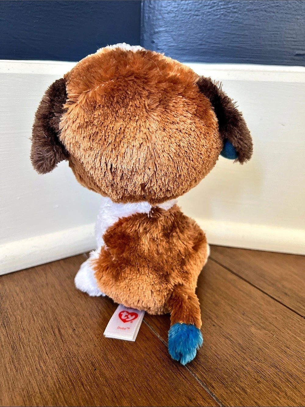 ✨3/20$ Ty Duke the St. Bernard Dog Beanie Boo Plush Brown & White 2017 - Picture 2 of 6